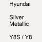 Preview: Hyundai, Silver Metallic, Y8S / Y8.